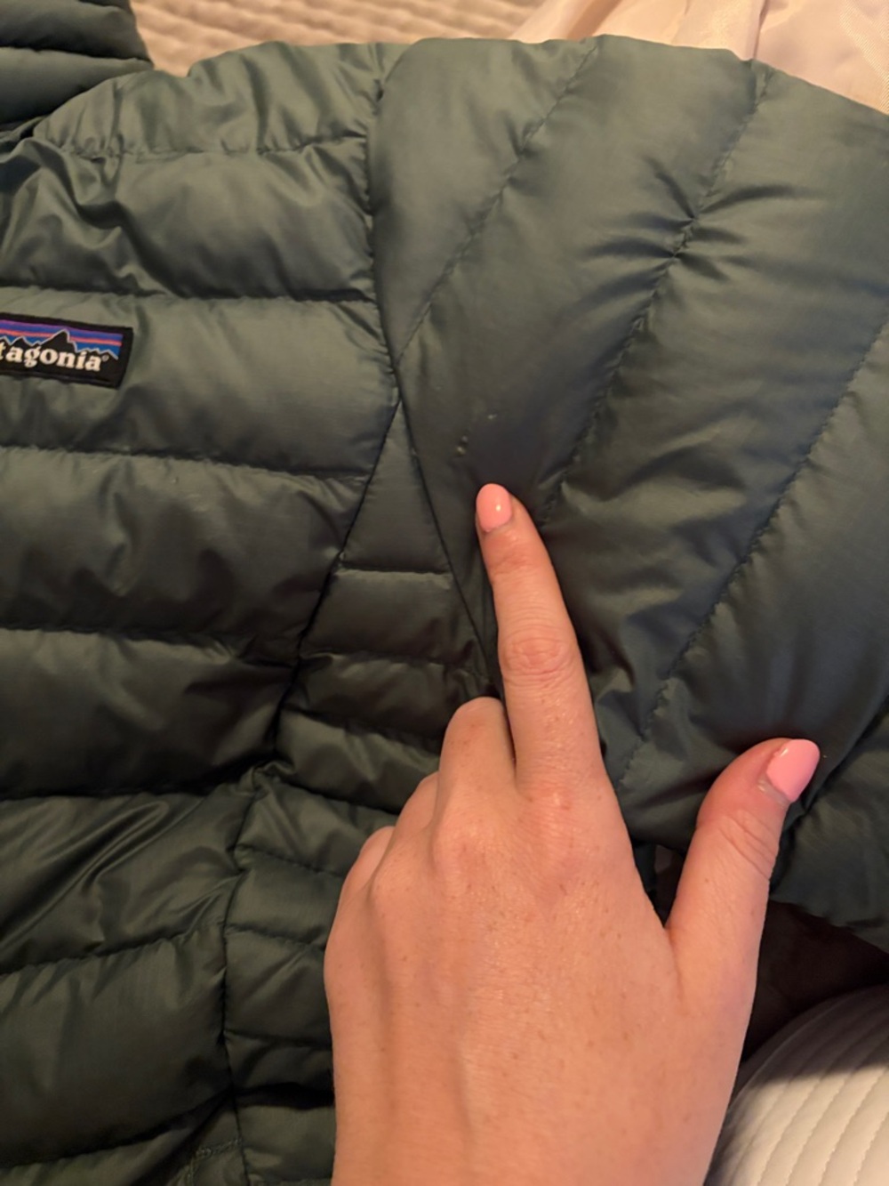 Patagonia Women's Puffer Jacket in Sage Green - Picture 13 of 13